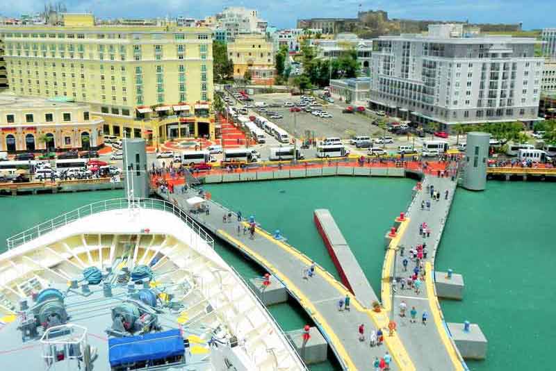 View of San Juan from Pier 3 San Juan (Puerto Rico) Cruise Port Photo of View of San Juan from Pier 3 in San Juan (Puerto Rico)