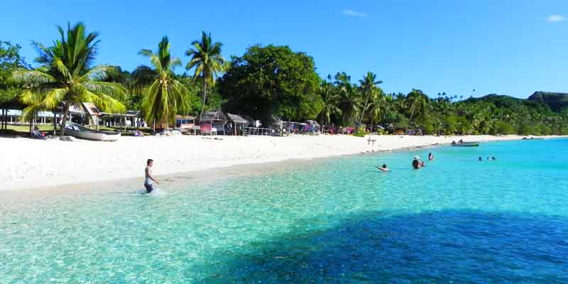 Beach in Dravuni, Fiji