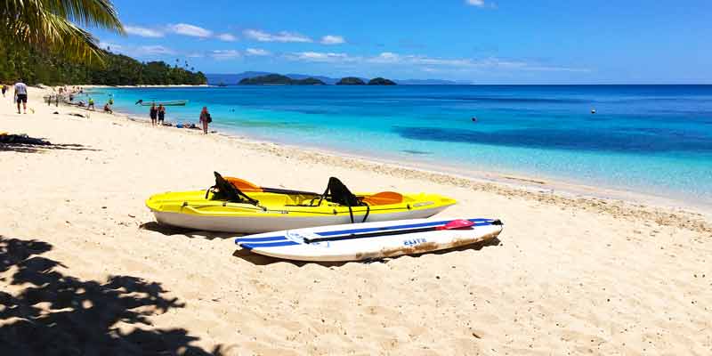 Beach in Dravuni, Fiji
