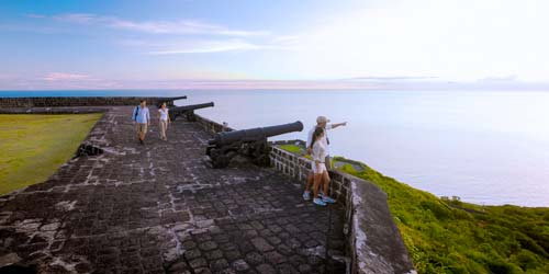Brimstone Fortress Saint Kitts Cruise Port Photo of Brimstone Fortress in Saint Kitts.