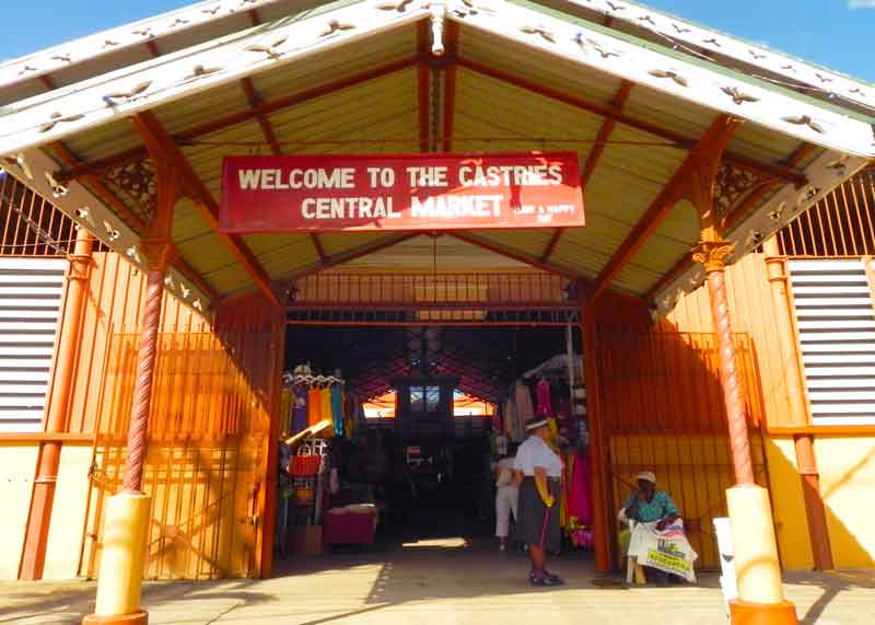 Central Market Saint Lucia Castries Cruise Ship Port Photo of Central Market in Castries, Saint Lucia