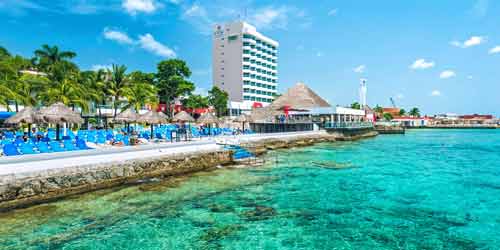 El Cid Hotel Cozumel Cruise Port Photo of El Cid Hotel in Cozumel.