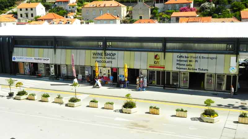 Shops Crew Center Gruž Dubrovnik Cruise Port Photo of Shops and Crew Center in Dubrovnik Cruise Port