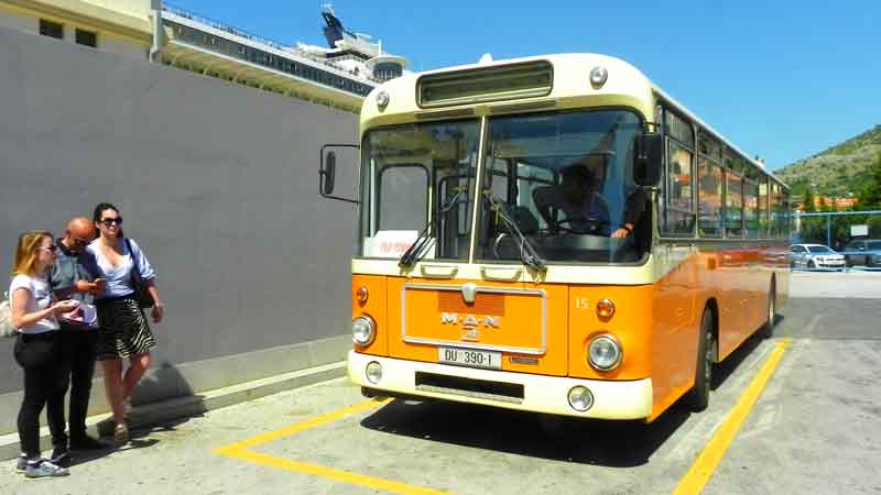 Dubrovnik Hertitage BUS Gruž Dubrovnik Cruise Port Photo of Dubrovnik Hertitage BUS in Dubrovnik Cruise Port