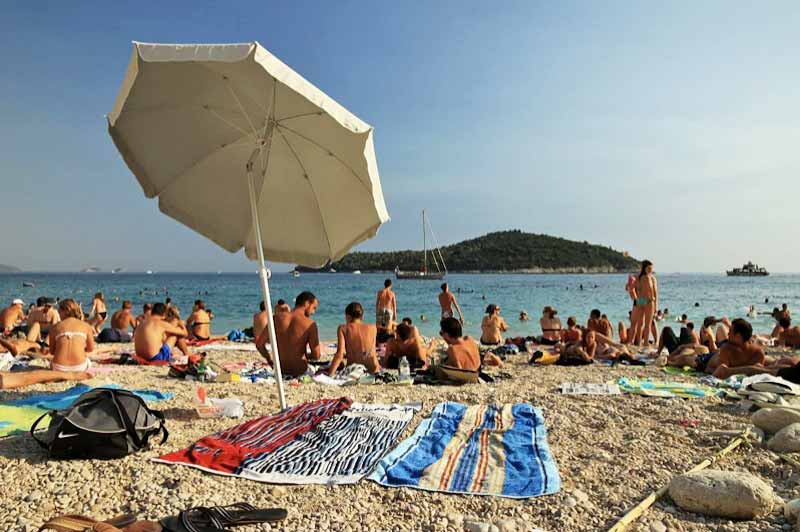 Banje Beach Dubrovnik Cruise Ship Port Photo of Banje Beach in Dubrovnik
