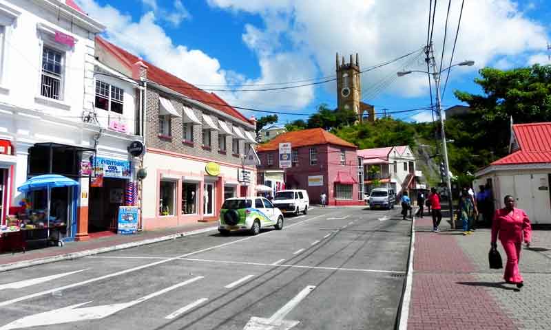 Main Street St. George Grenada Cruise Port Main Street St. George in Grenada