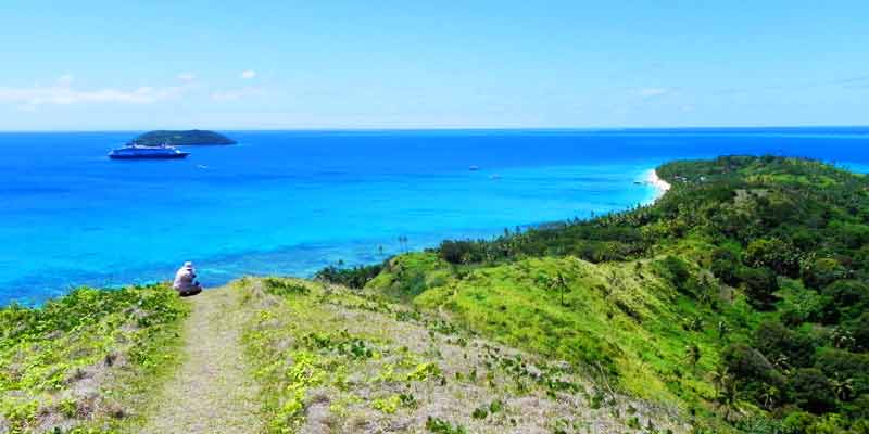View from Hilltop in Dravuni, Fiji