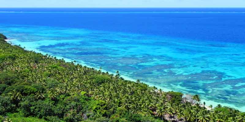 View from Hilltop in Dravuni, Fiji