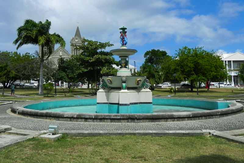 Independence Square Basseterre, Saint Kitts Cruise Port Photo of Independence Square in Basseterre, Saint Kitts.