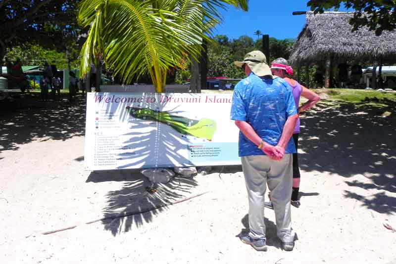 Photo of Map in Dravuni Island, Fiji,