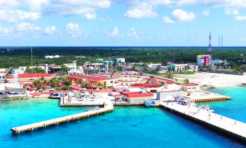 Map Cruise Terminals Cozumel Port Mexico Image with Map of the Cruise Terminals in Cozumel, Mexico