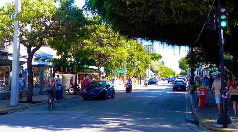 Duval Street Key West Cruise Port Photo of Duval Street in Key West.