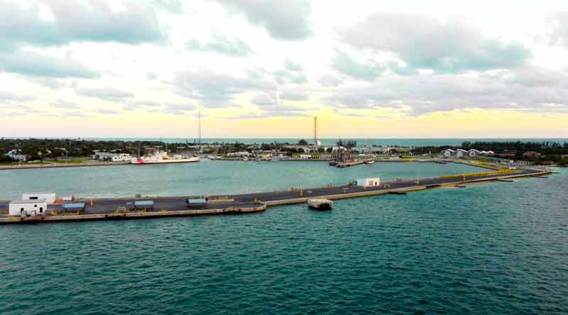 Outer Mole Pier Key West Cruise Port Photo of Outer Mole Pier in Key West.