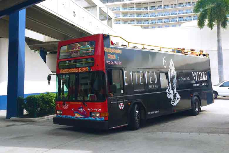 City Sightseeing Bus Miami Cruise Port Photo of City Sightseeing Bus in Miami