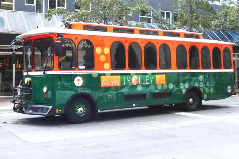 Trolley Miami Cruise Port Photo of Trolley in Miami