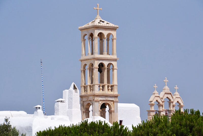 Monastery Panagias Tourlianis Mykonos Cruise Port Photo of the Monastery of Panagias Tourlianis in Mykonos, Greece.