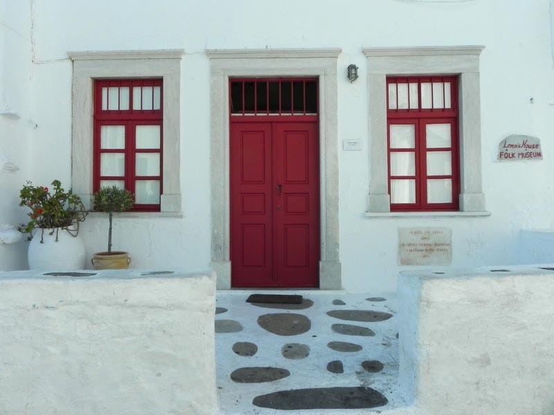 Lenas House Mykonos Cruise Port Photo of Lenas House in Mykonos, Greece.