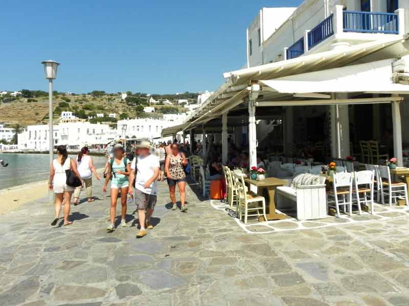 Restaurant Mykonos Cruise Port Photo of Restaurant, Mykonos, Greece.