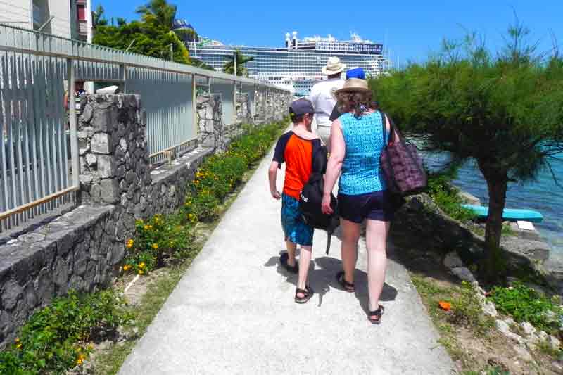 Walking Path Bay Beach Ocho Rios Cruise Ship Port Photo of Walking Path to the Bay Beach in Ocho Rios