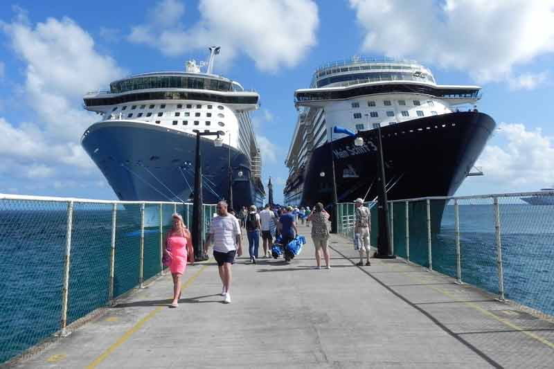 Cruise Ships Docked St Kitts Cruise Port Photo of Cruise Ships Docked in St Kitts.