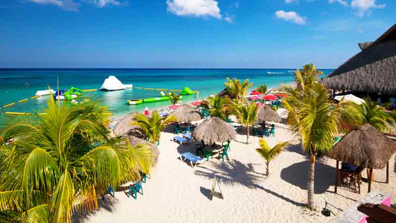 Paradise Beach Cozumel Cruise Port Photo fo Paradise Beach in Cozumel