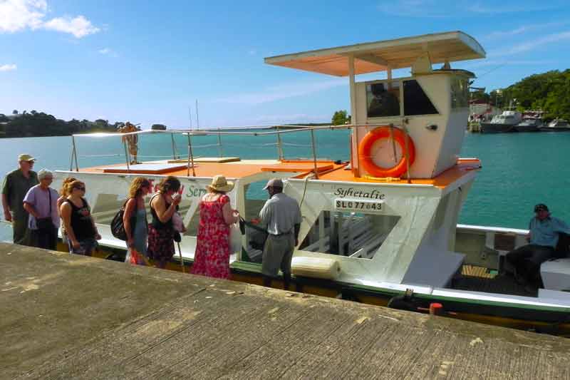Water Taxi Ferry Pointe Seraphine Terminal Saint Lucia Castries Cruise Ship Port Photo of Water Taxi Ferry at Pointe Seraphine Terminal in Castries, Saint Lucia