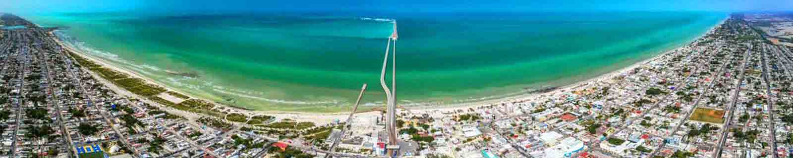 Progreso cruise port panoramic photo