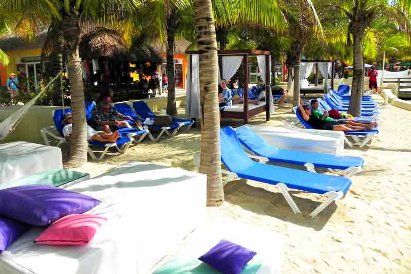 Puerta Maya's Relaxing Area Cozumel Cruise Ship Port Photo of Puerta Maya's Relaxing Area in Cozumel