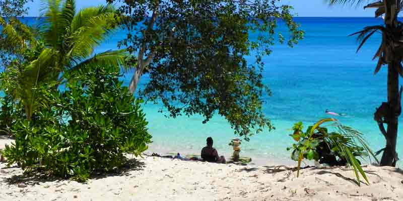 Secluded Beach in Dravuni, Fiji