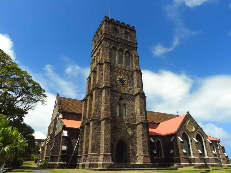 t. George Anglican Church Basseterre Saint Kitts Cruise Port Photo of St. George Anglican Church in Basseterre in Saint Kitts.