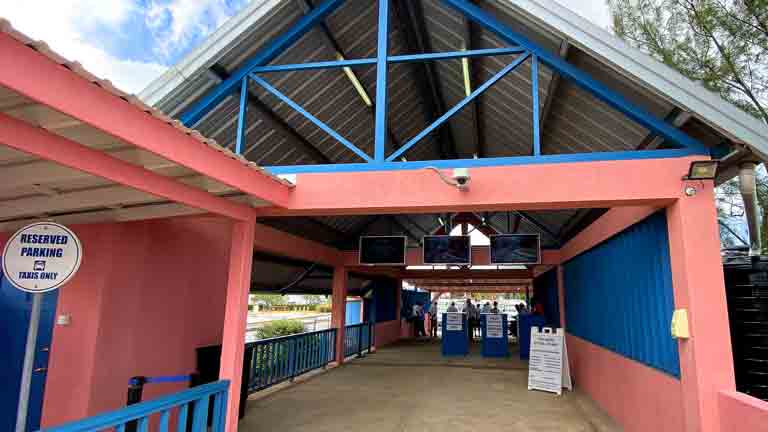 Photo of the Cruise Terminal of Barbados Port in Bridgetown taken in April 2022 