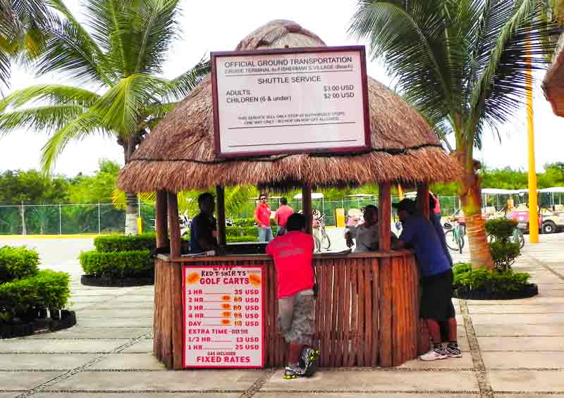 Shuttle Kiosk Costa Maya Cruise Ship Port Photo of Shuttle Kiosk in Costa Maya