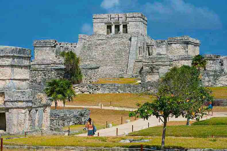 Tulum Mayan Site close by Cozumel Cruise Ship Port Photo of Tulum Mayan Site close by Cozumel
