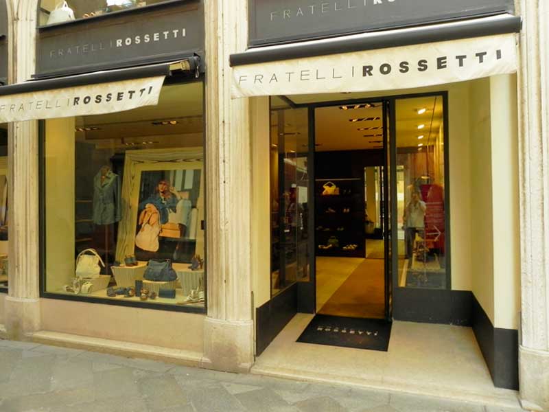 Fratelli Rossetti Shop Venice Cruise Port Photo of Fratelli Rossetti Shop in Venice.
