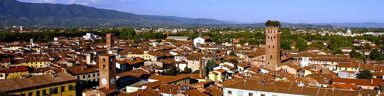 Panoramic Photo of Lucca from Clock Tower