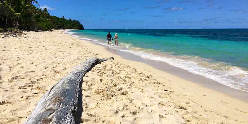 West Beach in Dravuni, Fiji